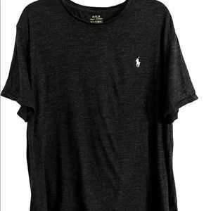 POLO Ralph Lauren Men’s T-shirt Sz XL Heathered Gray Logo Embroidered Stretch